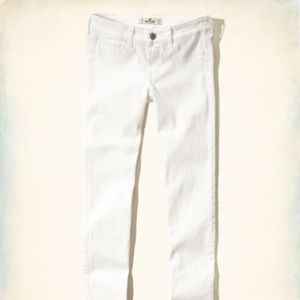 Hollister LowRise White Super Skinny Jeans sz27 5L